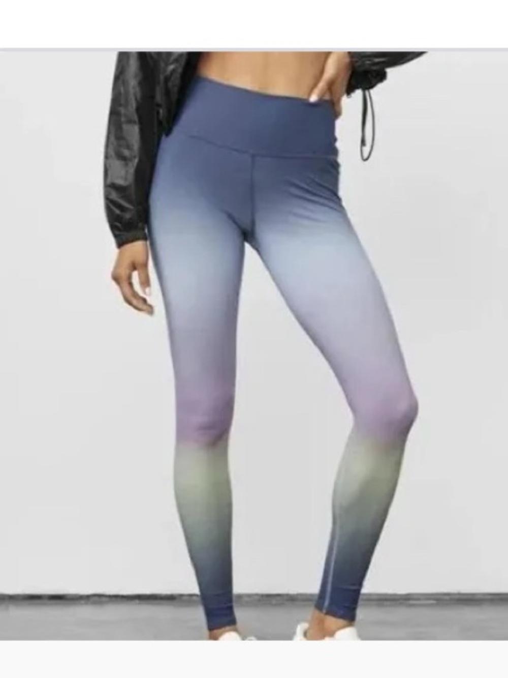 ALO Yoga Women's High-Waist Ombre Leggings - Blue Gradient